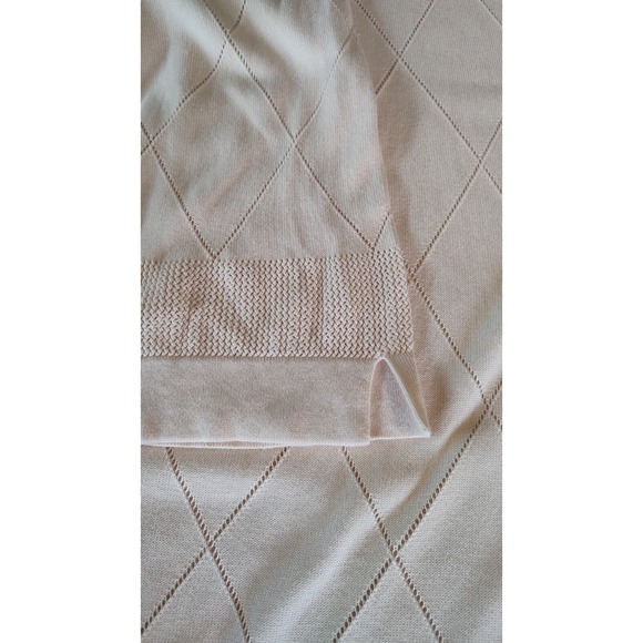 Anne Klein‎ Womens Cardigan Sweater Peach Long Open Front Size Medium SEE - Picture 8 of 14